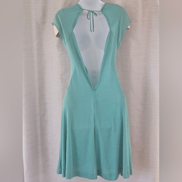 VINTAGE - 70's/80's light Teal Dress - Picture 7 of 7